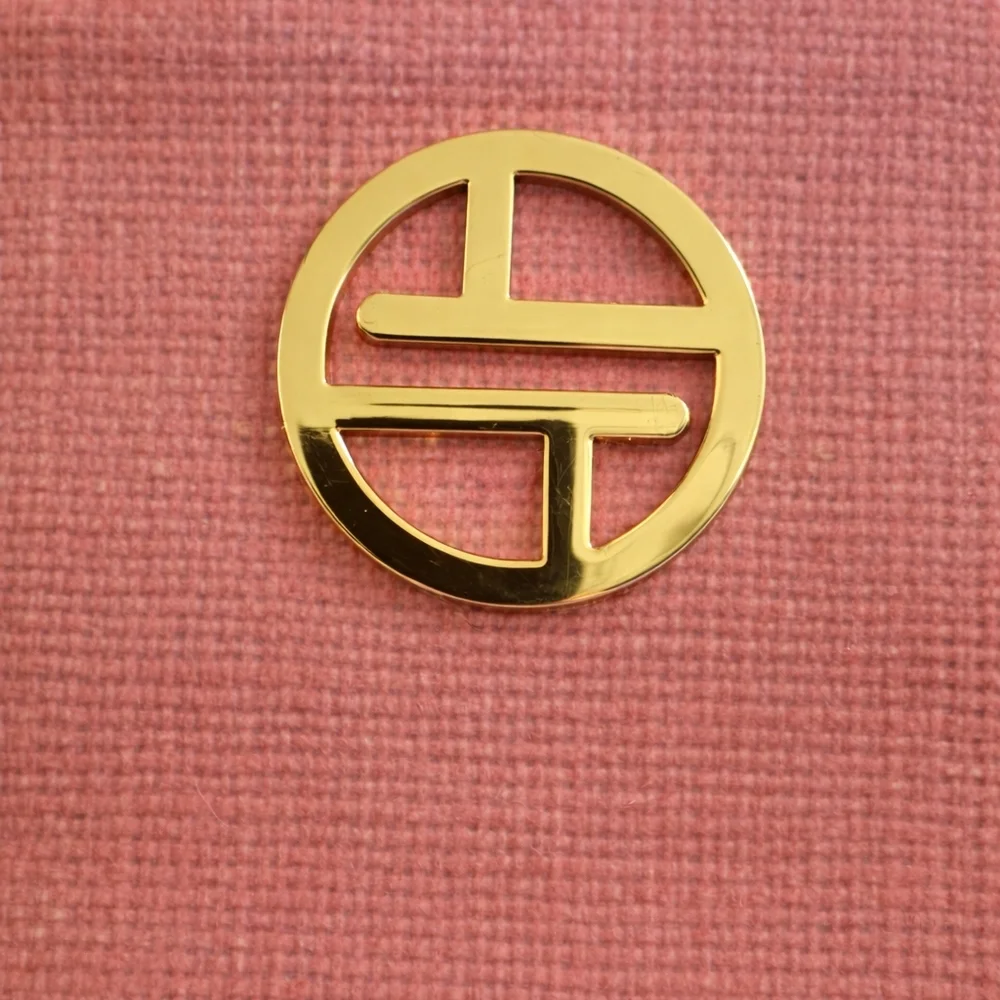 TRINA TURK Coral Cosmetic Bag with Gold Accents - Picture 2 of 4